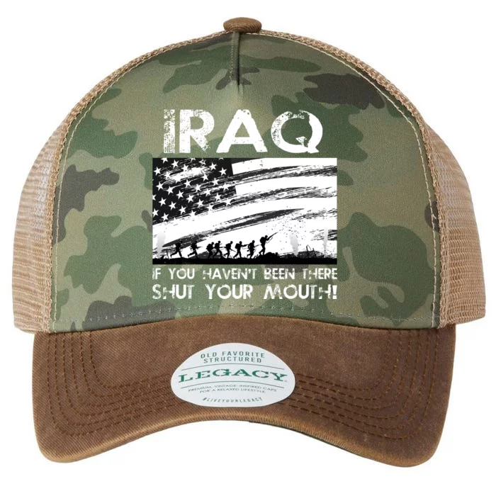 Iraq If You Haven't Been There Shut Your Mouth Legacy Tie Dye Trucker Hat