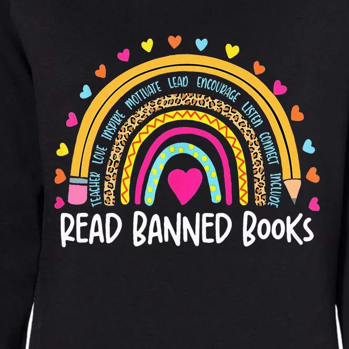 I Read Banned Books Rainbow Readers Reading Gift Womens California Wash Sweatshirt