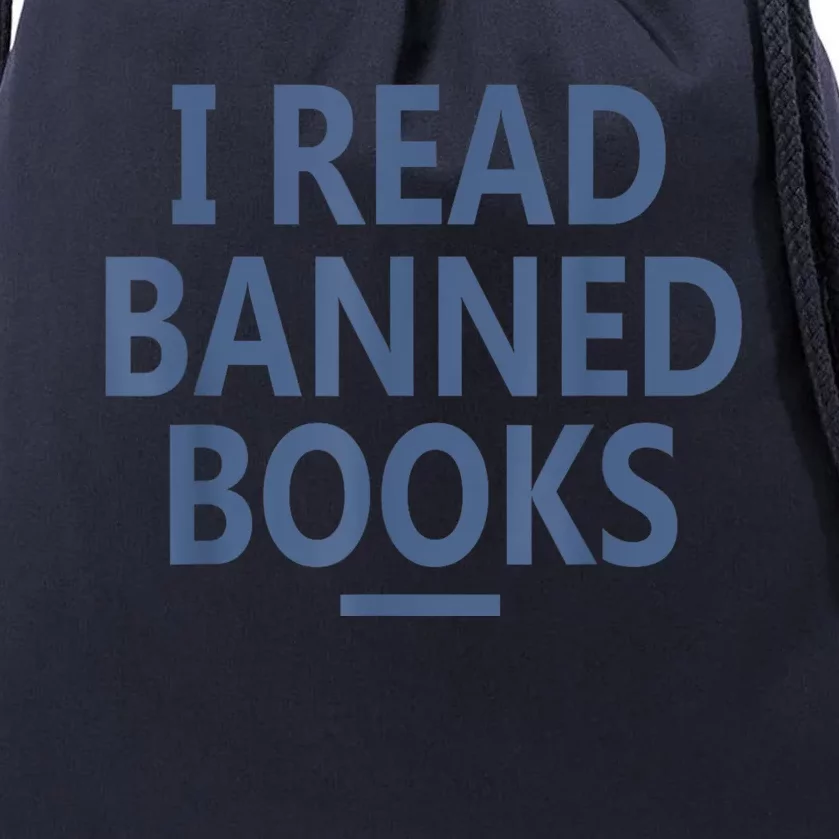 I Read Banned Books Iowa Student Drawstring Bag