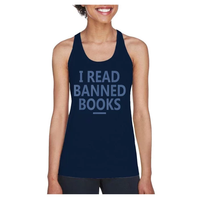 I Read Banned Books Iowa Student Women's Racerback Tank