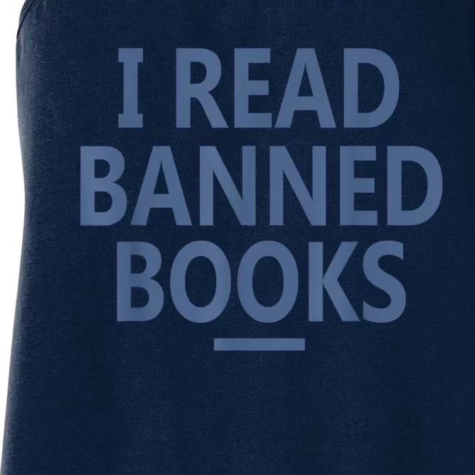 I Read Banned Books Iowa Student Women's Racerback Tank