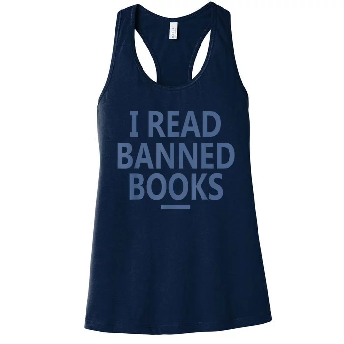 I Read Banned Books Iowa Student Women's Racerback Tank