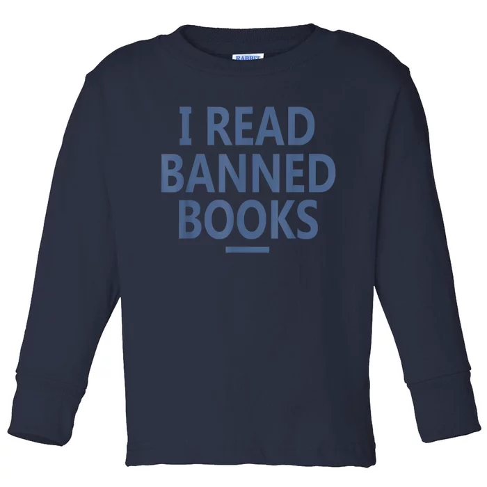 I Read Banned Books Iowa Student Toddler Long Sleeve Shirt