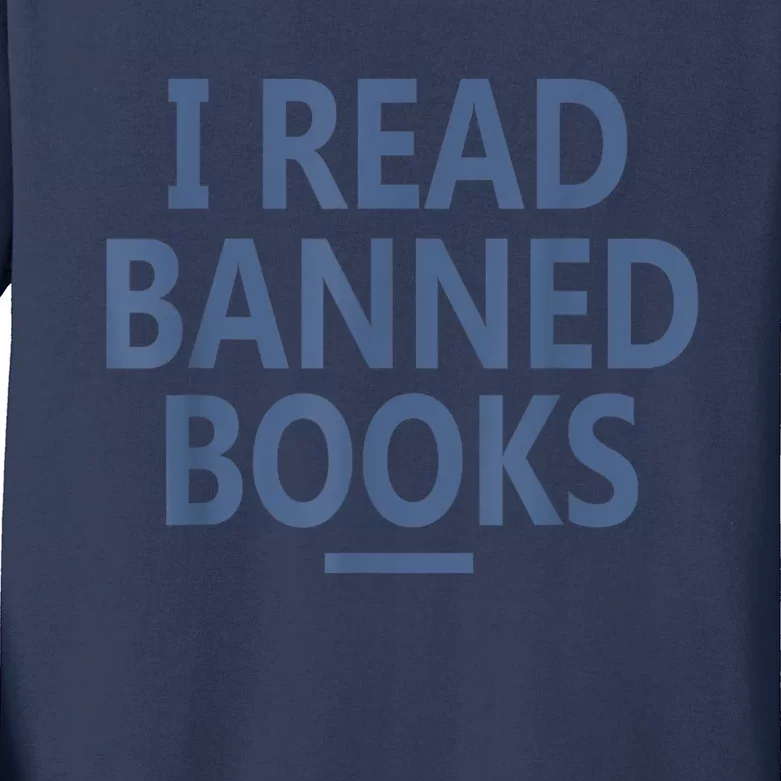 I Read Banned Books Iowa Student Kids Long Sleeve Shirt