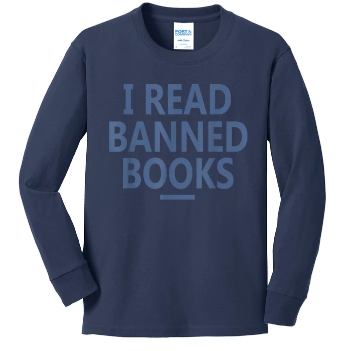 I Read Banned Books Iowa Student Kids Long Sleeve Shirt