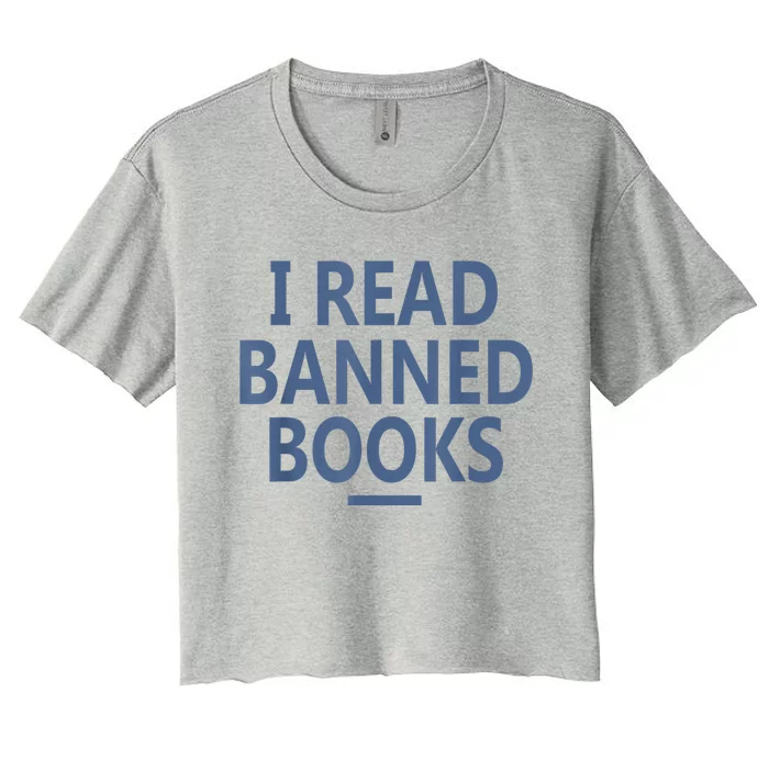 I Read Banned Books Iowa Student Women's Crop Top Tee