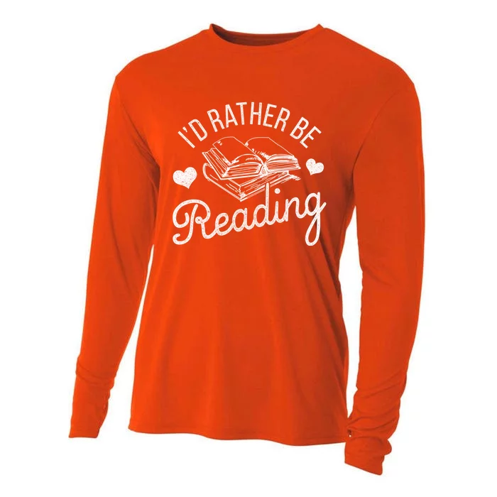 Id Rather Be Reading Gift Cooling Performance Long Sleeve Crew