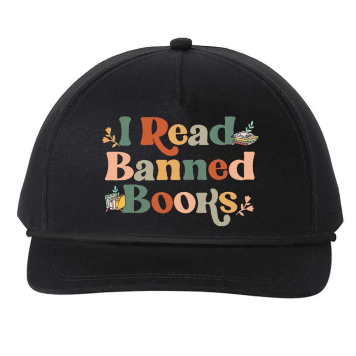 I Read Banned Books Week Librarian Freadom Reader Nerd Snapback Five-Panel Rope Hat