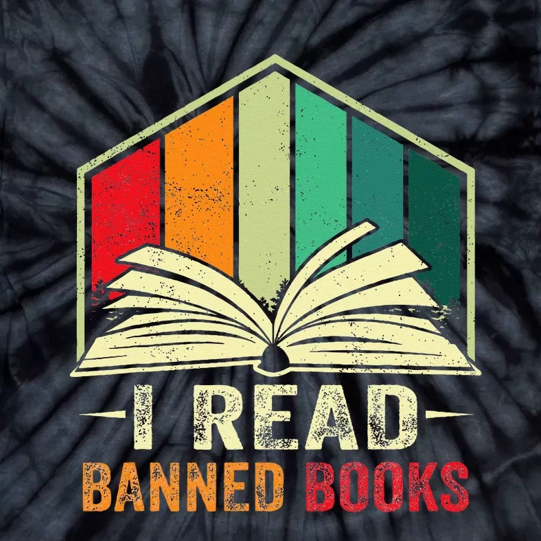 I Read Banned Books Week Librarian Freedom Reader Nerd Tie-Dye T-Shirt