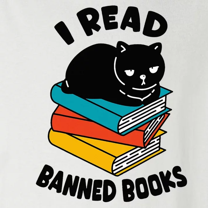 I Read Banned Books Black Cat Reader Bookworm Women Toddler Long Sleeve Shirt