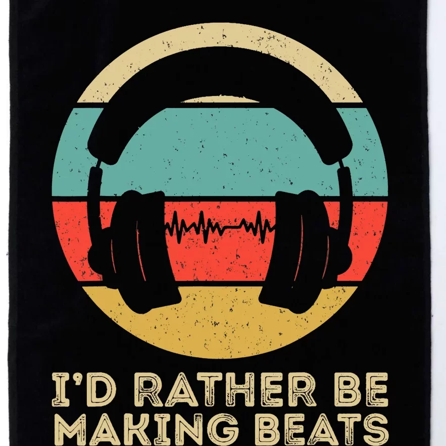 I'd Rather be Making Beats Beat Makers Music Producer Platinum Collection Golf Towel