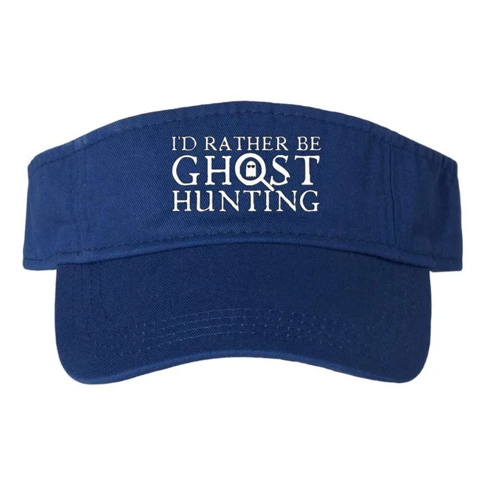 ID Rather Be Ghost Hunting Valucap Bio-Washed Visor