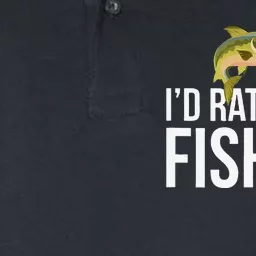 Id Rather Be Fishing Softstyle Adult Sport Polo