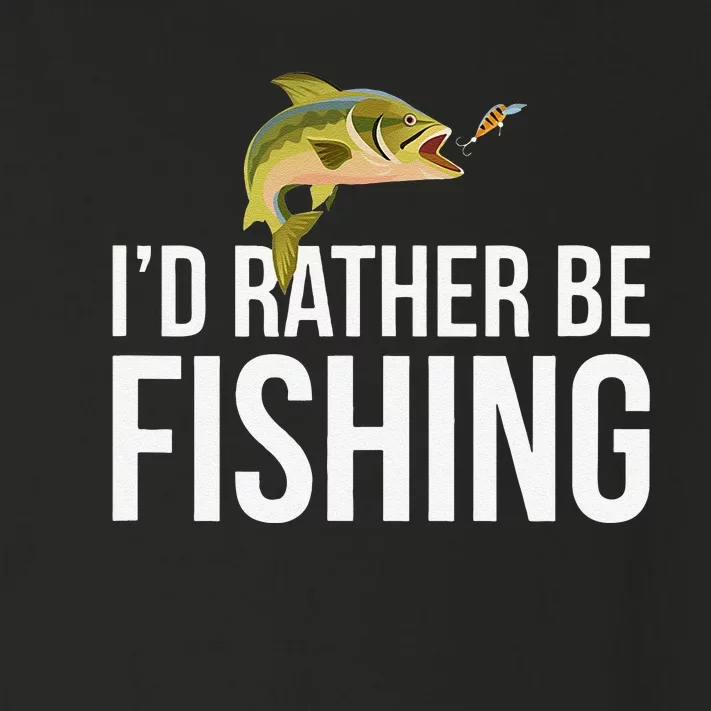 Id Rather Be Fishing Toddler Long Sleeve Shirt