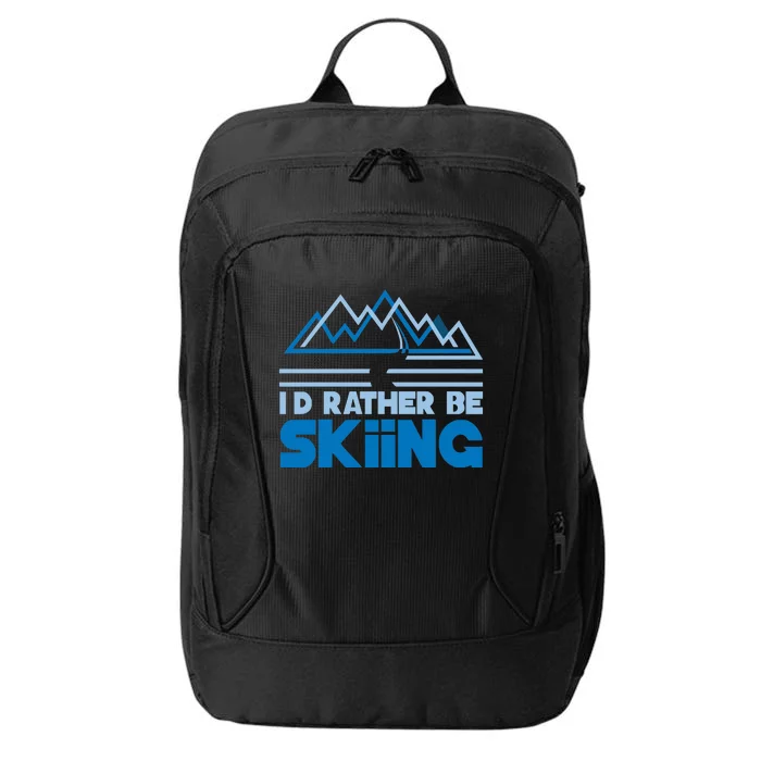 Id Rather Be Skiing City Backpack