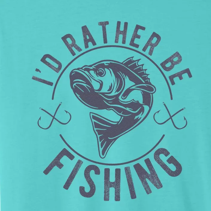 I’d Rather Be Fishing Funny Fishing Saying Graphic Novelty ChromaSoft Performance T-Shirt