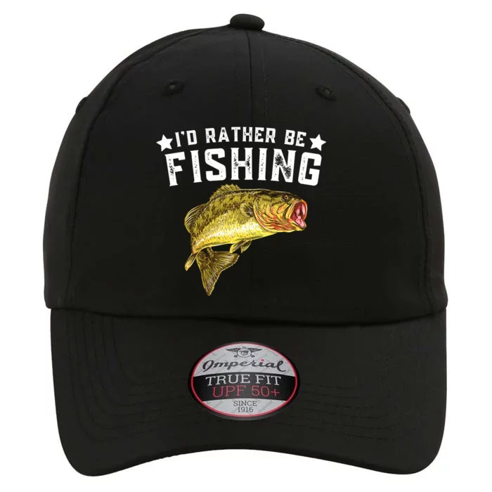 I'd Rather be Fishing Fisher Loving Fish Lake River Mode The Original Performance Cap