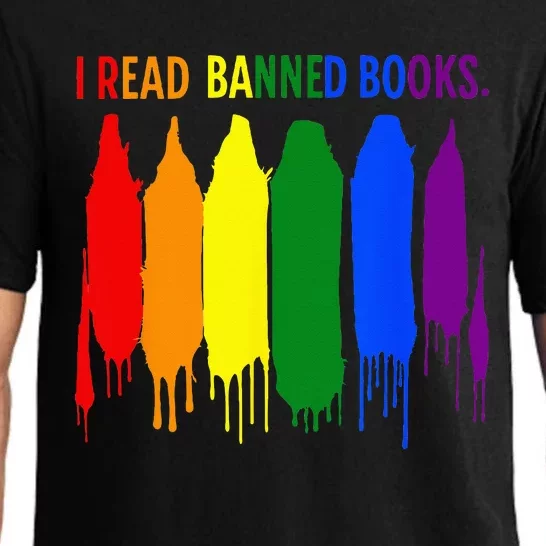 I Read Banned Books Week Rainbow LGBT Book Lover Teacher Pajama Set