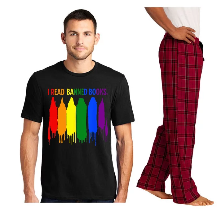 I Read Banned Books Week Rainbow LGBT Book Lover Teacher Pajama Set