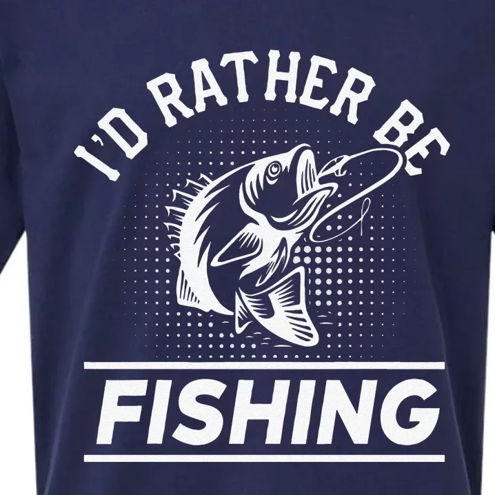 Id Rather Be Fishing Sueded Cloud Jersey T-Shirt