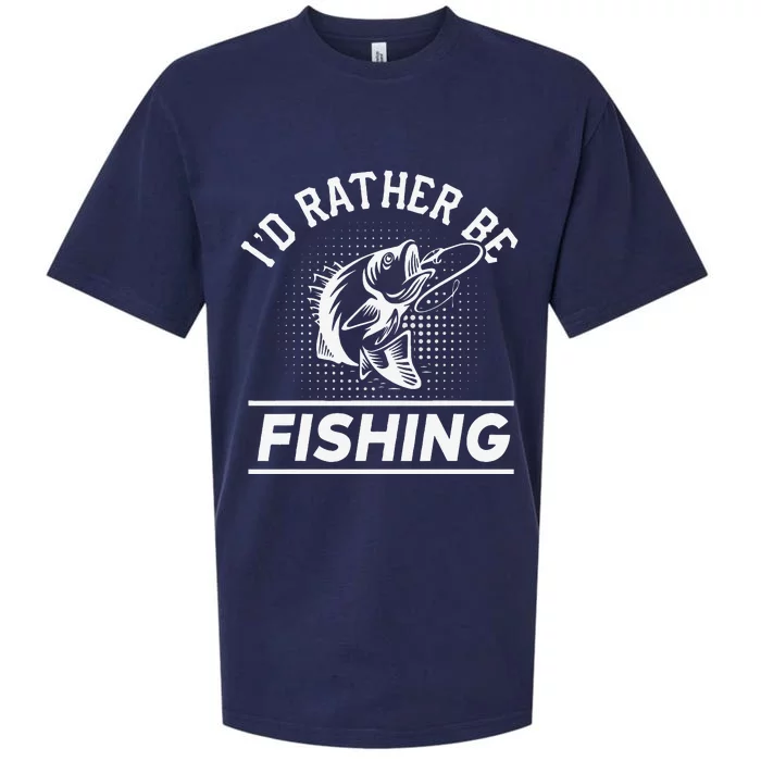 Id Rather Be Fishing Sueded Cloud Jersey T-Shirt