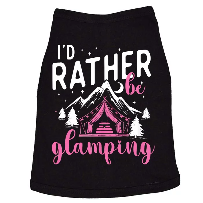 ID Rather Be Glamping Glamper Glamorous Camping Camper Doggie Tank