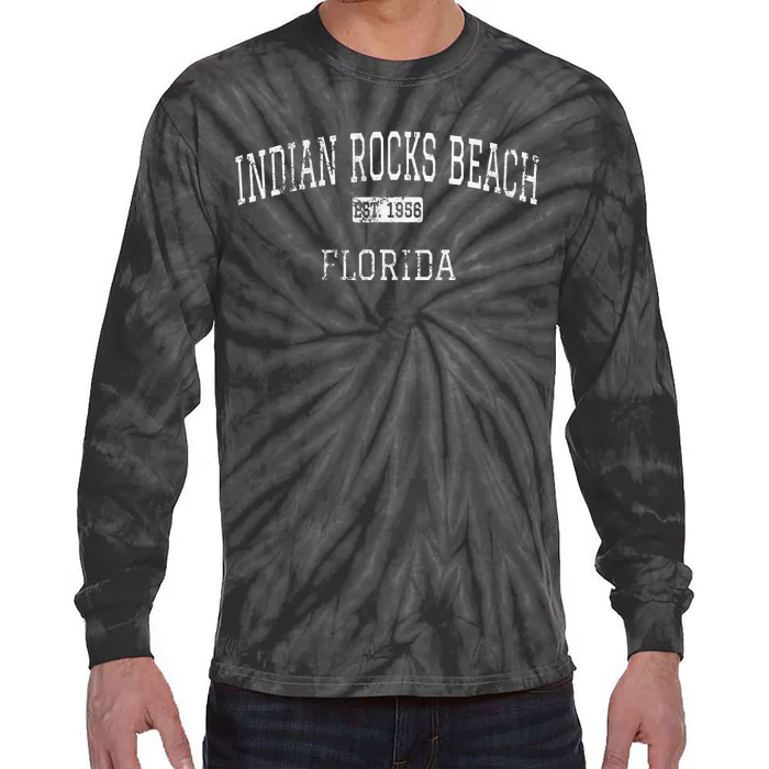 Indian Rocks Beach Florida Fl Vintage Tie-Dye Long Sleeve Shirt