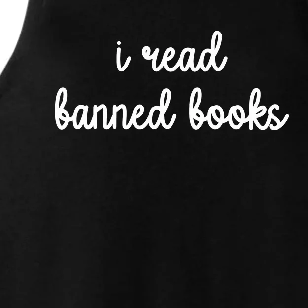 I Read Banned Books Joy Behar Ladies Tri-Blend Wicking Tank