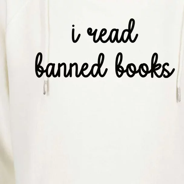 I Read Banned Books Joy Behar Womens Funnel Neck Pullover Hood