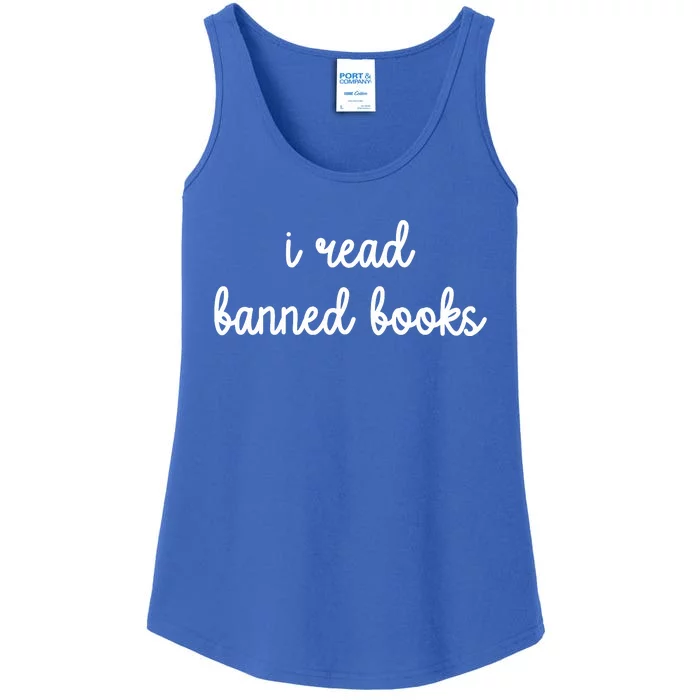 I Read Banned Books Joy Behar Ladies Essential Tank