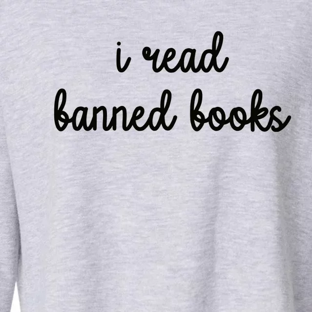 I Read Banned Books Joy Behar Cropped Pullover Crew