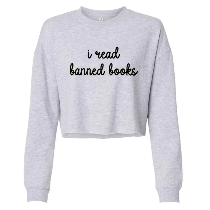 I Read Banned Books Joy Behar Cropped Pullover Crew