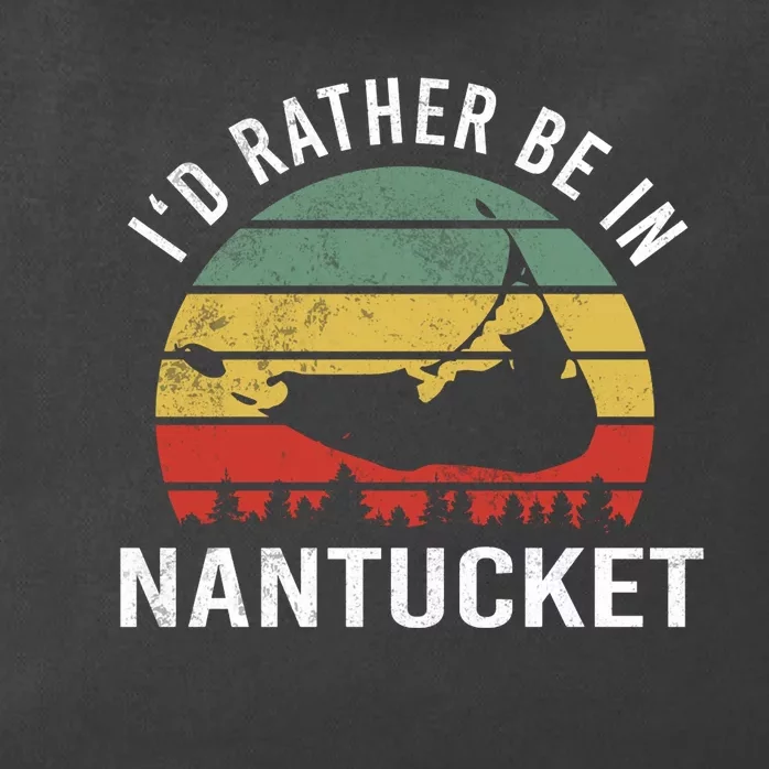 ID Rather Be In Nantucket Zip Tote Bag