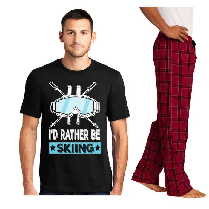 Id Rather Be Skiing Wintersport Ski Snowboard Gift Pajama Set