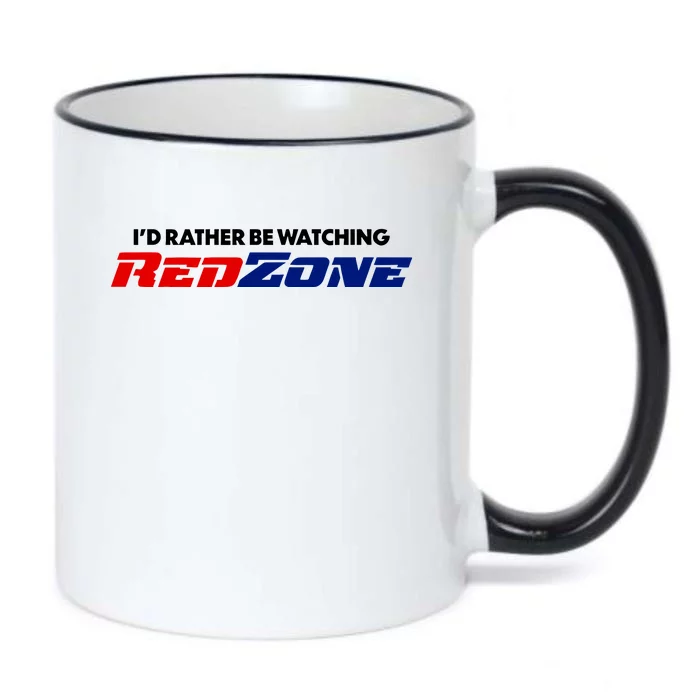 ID Rather Be Watching Redzone Black Color Changing Mug