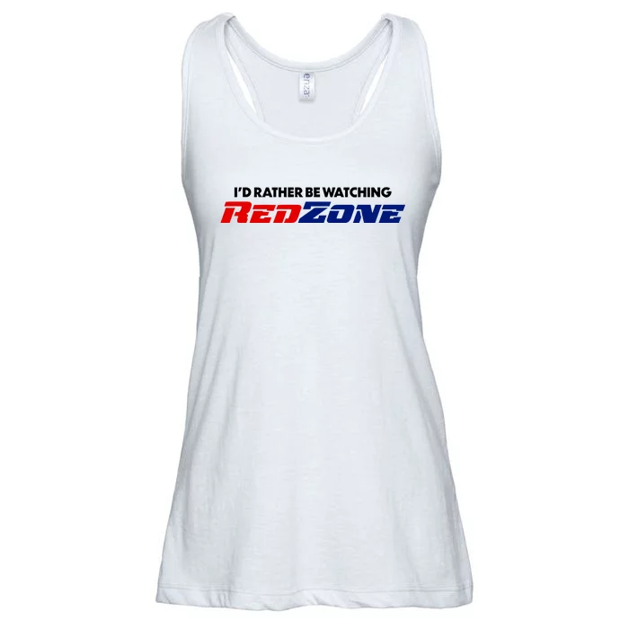 ID Rather Be Watching Redzone Ladies Essential Flowy Tank