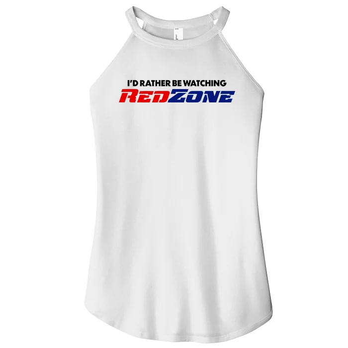 ID Rather Be Watching Redzone Women’s Perfect Tri Rocker Tank