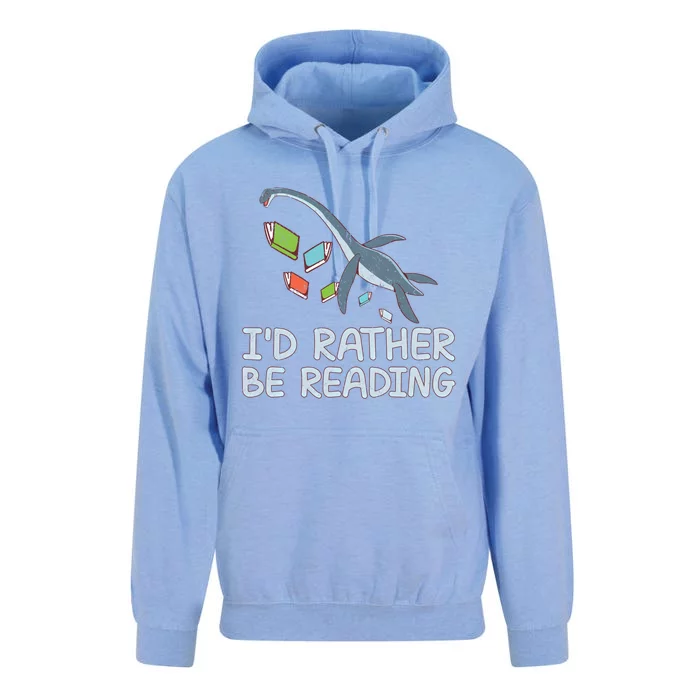 Id Rather Be Reading Quote Saying Gift Unisex Surf Hoodie