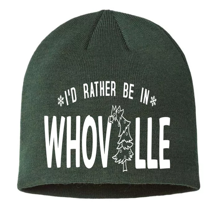 ID Rather Be In Whoville Merry Grinchmas 8 1/2in Sustainable Knit Beanie