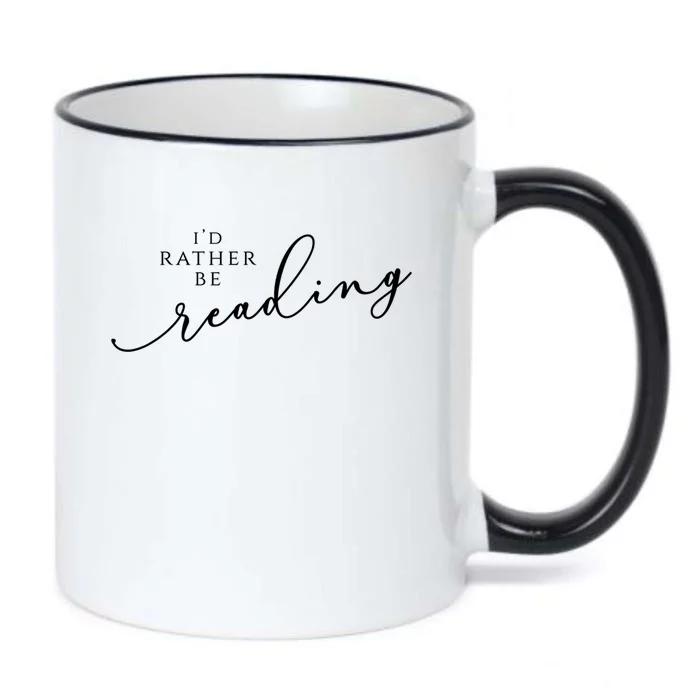 Id Rather Be Reading Gift Black Color Changing Mug