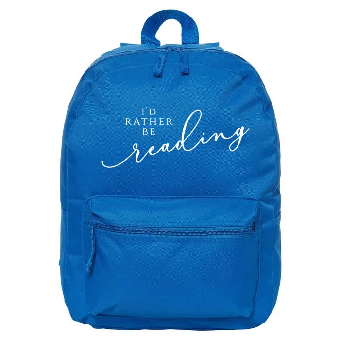 Id Rather Be Reading Gift 16 in Basic Backpack