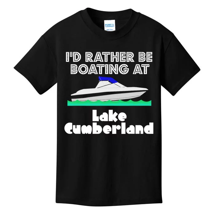 ID Rather Be Boating At Lake Cumberland Kids T-Shirt