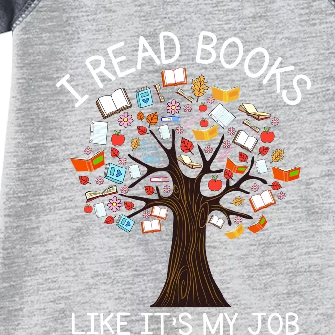 I Read Books Like It's My Job Book Lover Infant Baby Jersey Bodysuit