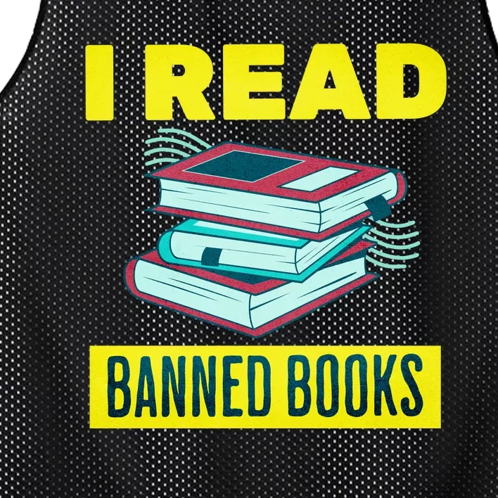 I Read Banned Books Politically Incorrect Anti Censorship Mesh Reversible Basketball Jersey Tank