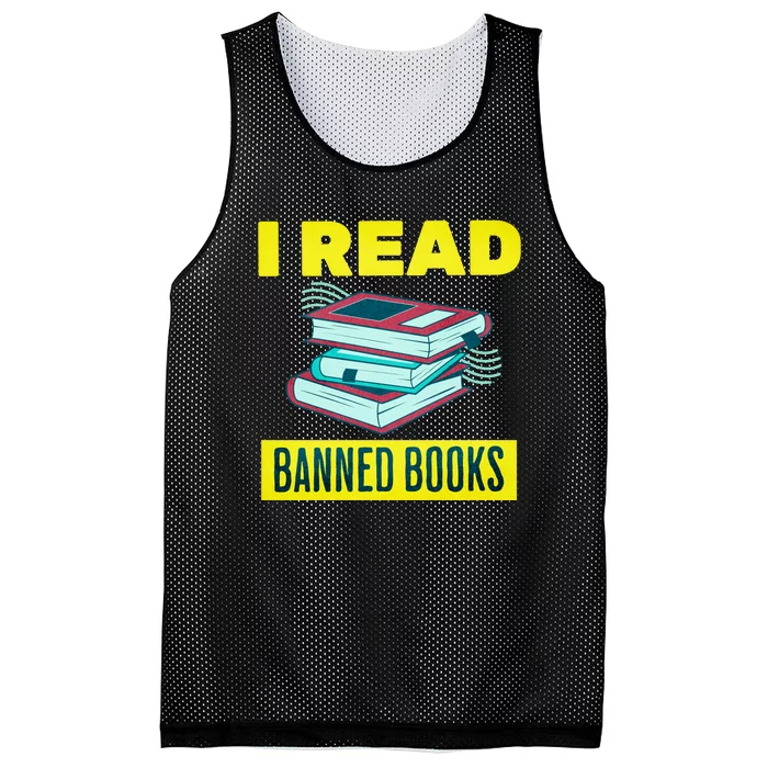 I Read Banned Books Politically Incorrect Anti Censorship Mesh Reversible Basketball Jersey Tank