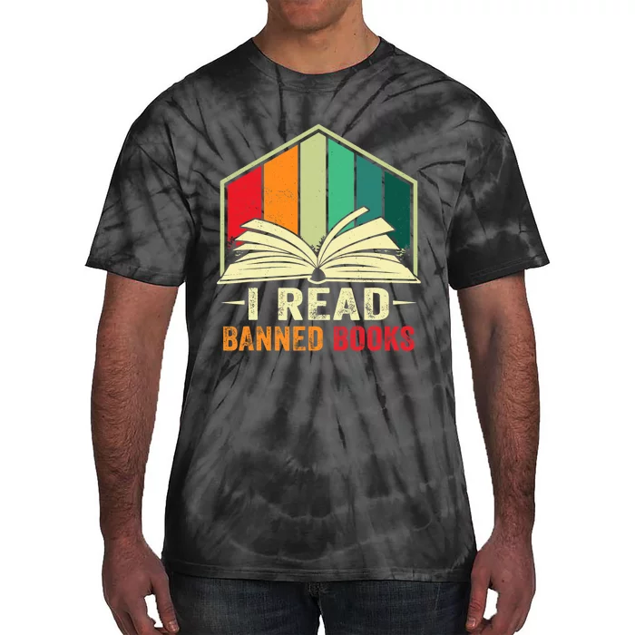 I Read Banned Books Week Librarian Freedom Reader Nerd Tie-Dye T-Shirt