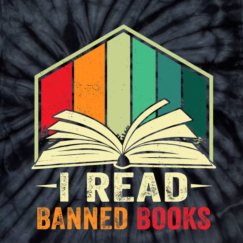 I Read Banned Books Week Librarian Freedom Reader Nerd Tie-Dye T-Shirt