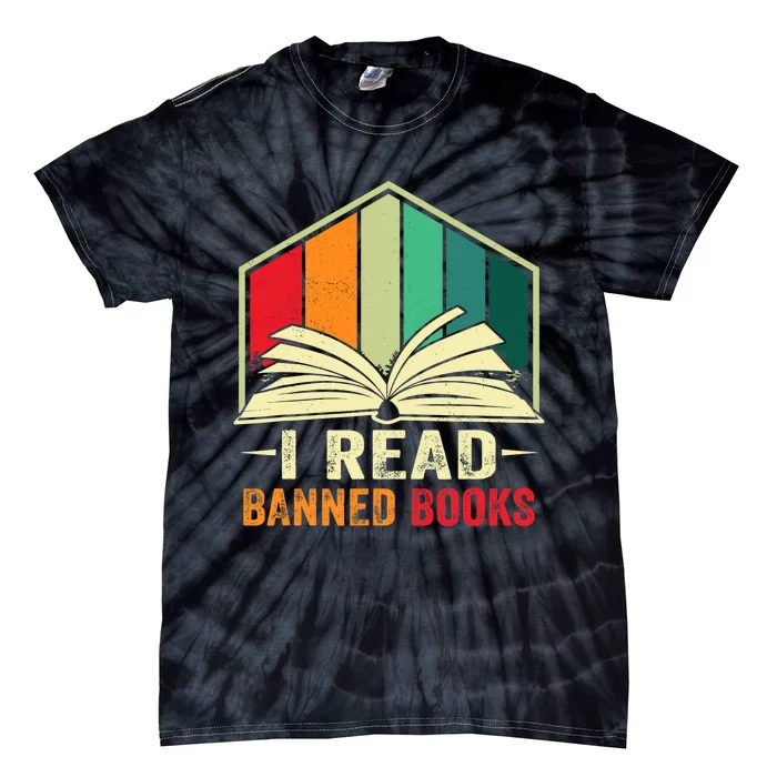 I Read Banned Books Week Librarian Freedom Reader Nerd Tie-Dye T-Shirt