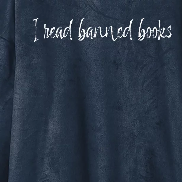 I Read Banned Books Hooded Wearable Blanket