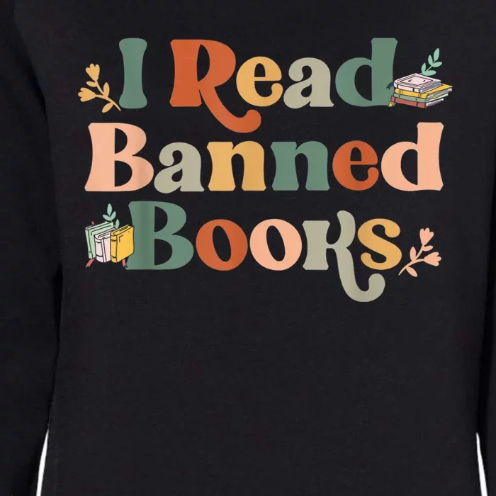 I Read Banned Books Week Librarian Freadom Reader Nerd Womens California Wash Sweatshirt